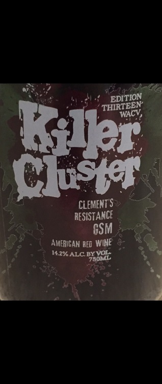 2013 Killer Cluster Clement\'s Resistance GSM